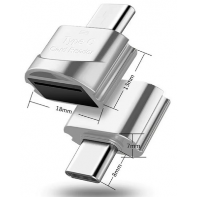 USB-C OTG Adaptér pro vložení paměťové karty do...